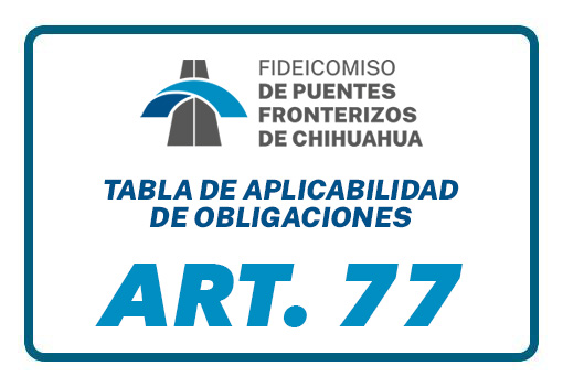 Consulta de Tabla de Aplicabilidad - Art. 77