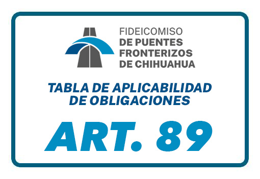 Consulta de Tabla de Aplicabilidad - Art. 89